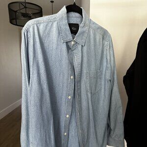 Rails "Ingrid" Denim Shirt Size M (Worn on the set of Good Girls)